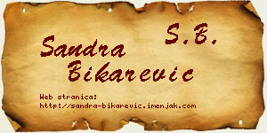 Sandra Bikarević vizit kartica